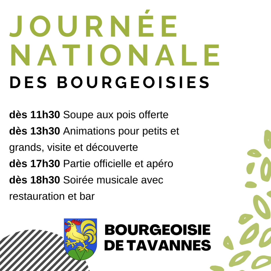 Affiche carrée (2) de la journée nationale des bourgeoisies