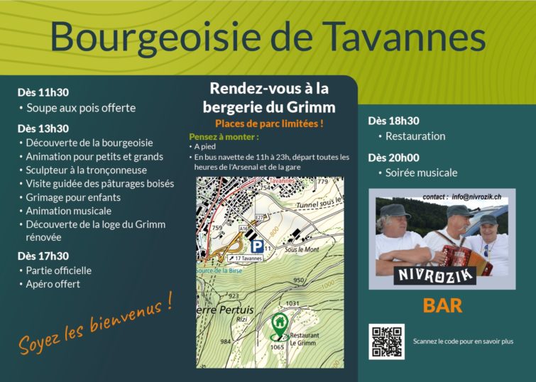 Flyler de la journée nationale des bourgeoisies (verso)
